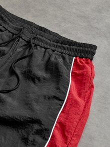 GymRaken Boyfriend Style Men's Contrast Color Drawstring Waist Casual Workout Sweatpants, Gym - Multicolor - View 4