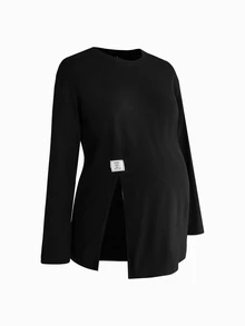 Modmama 2PCS Maternity T-Shirts Fall Ladies Winter Housecoat Winter Outfit For Women - Multicolor - View 9