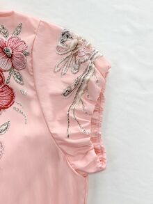 Resyla [Printed Design] Women's Casual Floral Print Shirt, Summer - Multicolor - View 6