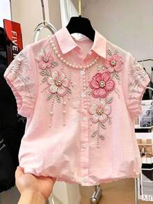 Resyla [Printed Design] Women's Casual Floral Print Shirt, Summer - Multicolor - View 4