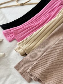 女童秋冬休閒百搭純色高領T恤 - 彩色 - 查看 3