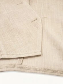 Tideelle Women Casual Commuter Solid Color Vest And Shorts 2 Pieces Set - Khaki - View 7