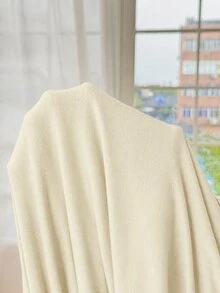 Slowluna Maternity Nursing Dress With Pleated Design, Minimalist Style For Pregnant And Postpartum Women - Apricot - View 9