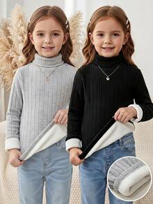 SHEIN 2PCS Young Girls T-Shirts - Multicolor - View 2