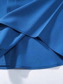 Calvornis Camisa formal de manga larga con degradado de color para hombre, camisa casual holgada sin mangas con botones y colorida, regalo para el novio, ceremonia de otoño - azul real - Ver 8