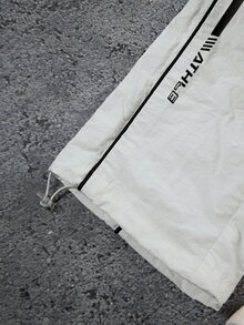 Sport MetroGents Men's Letter Print Drawstring Waist Loose Sports Long Pants, Gym - White - View 6