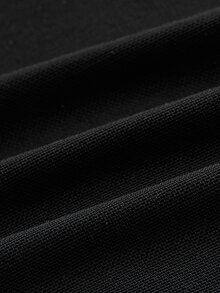 SHEIN ICON Summer Elegant Women Black Dress,Off Shoulder Y2k Birthday Outfit High Slit Halter Neck Mesh Patchwork Ruffle Hem Minimalist Vacation - Black - View 4