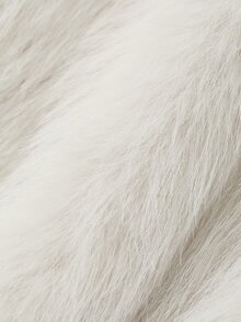 DAZY Women's Vintage Plush Fashion Faux Fur Vest - White - View 9