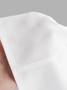 Sweetra Women's Slim Fit Shirt With Leg-Of-Mutton Sleeve, Solid Color,Long Sleeve Tops Fall Cloth For Women - White - View 6