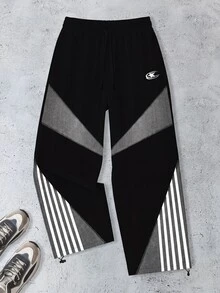 Gym Rark Men's Colorblock Striped Sport Long Pants, Gym - Multicolor - View 2