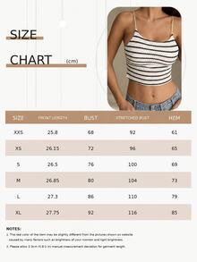 Allurite Women's White And Black Casual Sexy Versatile Daily Wear Camisole Top Beach Summer - Black and White - View 10