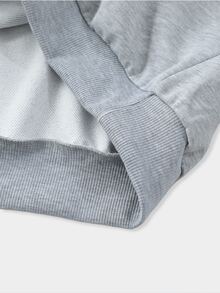 ROMWE MEN Men's Spring/Autumn Casual Printed Hoodie - Grey - View 5