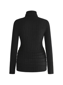 Modmama 3-Piece Solid Color High-Neck Long-Sleeve Maternity Nursing Top Fall Homewear Breastfeeding Black Grey Casual Baggy - Multicolor - View 8