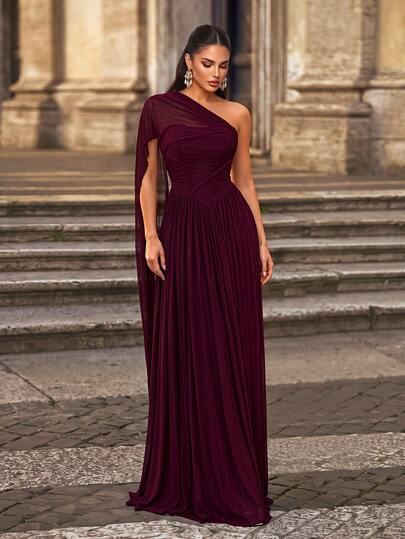 Aureia Elegant&Luxurious Wine Red Beaded Sequin Handmade Applique Strapless Velvet Waist Sash Vintage Button Decor Mermaid Tail Hem Dress,Valentine's Day