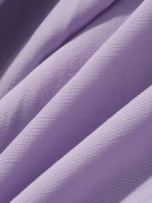 Livesso 2pcs Ruffled Hem Cardigan & Long Dress Sleepwear Set, Women Spring & Summer Loungewear Pajamas - Purple - View 6