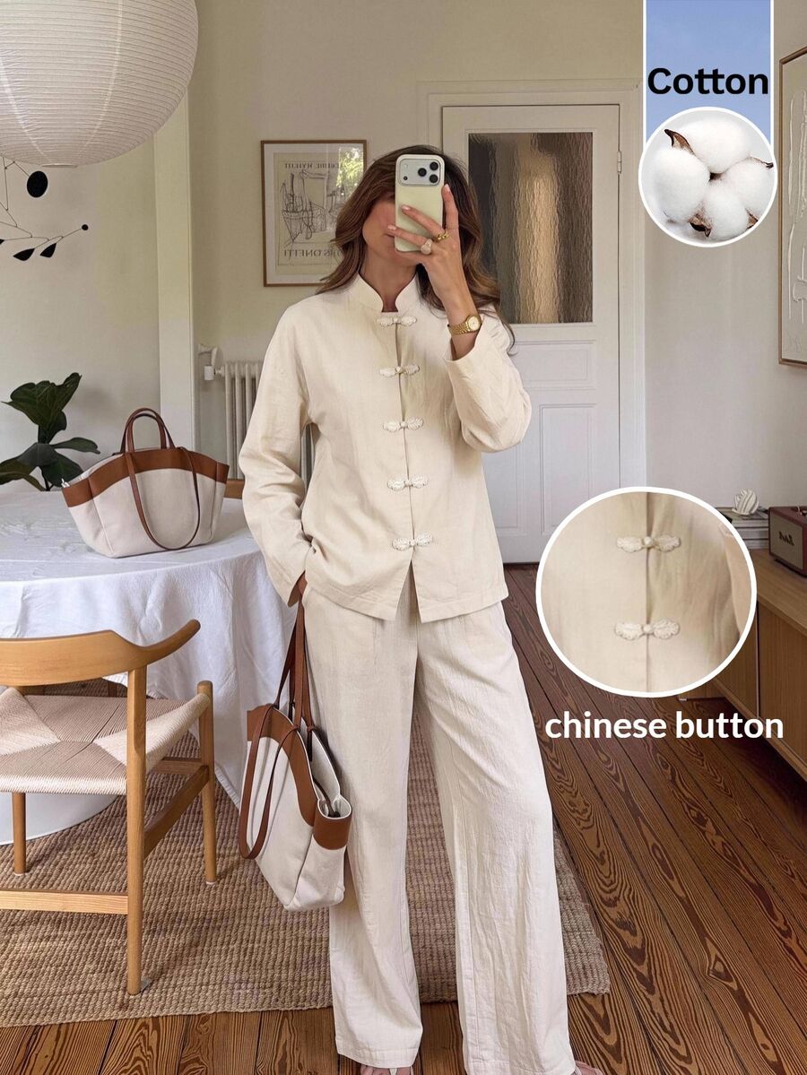 Serisse Women's Solid Color Long Sleeve Top And Pants Casual Daily 2 Pieces Set,Fall/Winter Elegant Formal Luxury Business Chic Basic Christmas - Multicolor - View 1