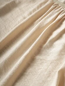 Linhara CURVE بلوزة نسائية مقاس كبير بأكمام طويلة منسوجة مع حافة دانتيل على الياقة والأكمام - كاكي - مشاهدة 11