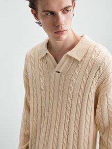 Manfinity Homme Men's Solid Color Casual Versatile Daily Wear Long Sleeve Sweater - Multicolor - View 9