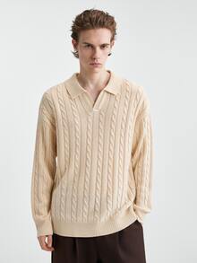 Manfinity Homme Men's Solid Color Casual Versatile Daily Wear Long Sleeve Sweater - Multicolor - View 4