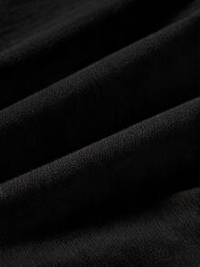 Daypath Men's Summer Casual Denim Effect Patchwork Polo Shirt - Black - View 6