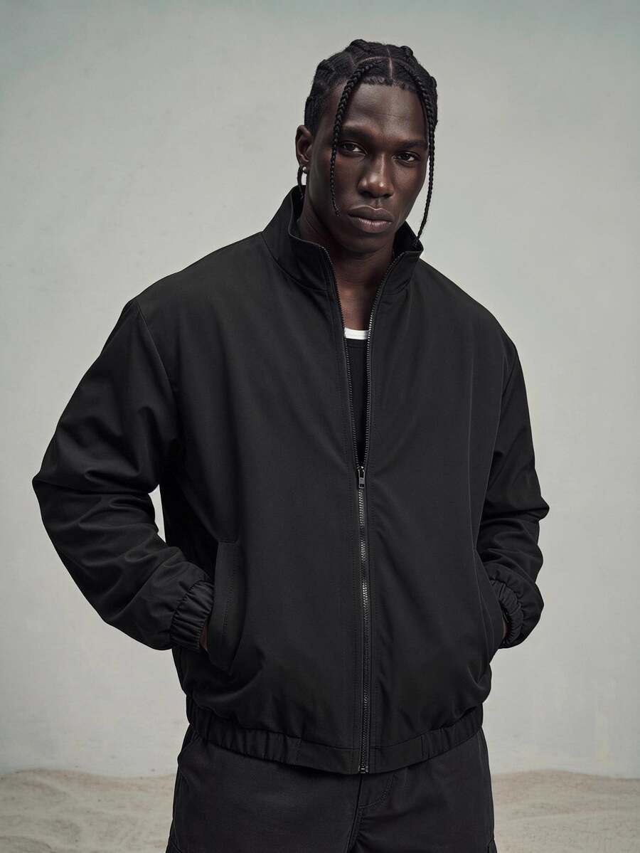 Sport MetroGents Men's Casual Versatile Sports Jacket - Black - View 1