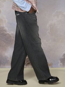 Emperor Men's Casual Daily Wear Denim Jeans With Pockets - Black - View 1