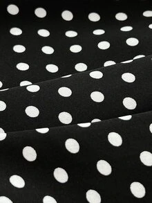 Elamini Vestido de tirantes con volantes y lazo decorativo para mujer - Negro - Ver 6