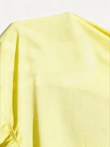 Femmeverse Plus Size Women Layered Ruffle Trim Long Sleeve Casual Top, Elegant Holiday Top Fall - Yellow - View 5