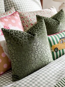 1pc Olive Green Leopard Print Pillow Cover (No Insert), Modern Jacquard Velvet Square Decorative Throw Pillow Case, Suitable For Sofa, Bed, Bedroom, Holiday, Party Decor, Gift, Home Decor, All Season - Olive Green - View 8