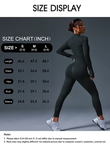 Eassivo Eassivo Solid Color Stand Collar Raglan Sleeve Casual Slim Ribbed Zip-Up Long Sleeve Jumpsuit - Grey - View 10