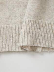 SHEIN Women Drawstring Hooded Knit Cardigan, Autumn Button Front Casual Sweater - Apricot - View 4