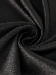 Balvessa Women's High Neck Cutout V-Neck Long Sleeve A-Line Dress - Black - View 8