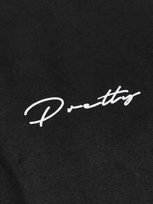 Manfinity Boyfriend Style Men Letter Graphic Racer Back Gym Tank Top - Black - View 4