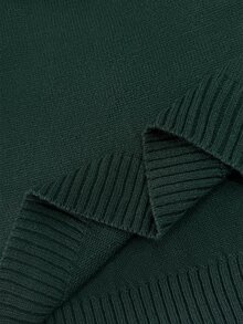 Solflare Plus Size Women's Fall Christmas Casual Matching Kawaii 1920 Vintage 80s Tree Pattern Knit Sweater Pullover Top Evening Vacation White And Green - Green - View 7