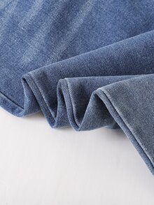SHEIN 2件組女童秋冬返校套裝，8-13歲，粉色與綠色條紋休閒極簡圓領長袖衛衣上衣，搭配鬆緊腰偽口袋寬鬆長褲，舒適柔軟運動風通勤款，適合春夏秋冬外出，可作為禮物贈送 - 粉色 - 查看 6