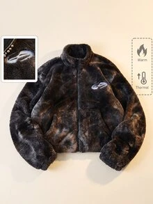 ROMWE MEN Men's Distressed Texture Streetwear American Style Jacket & Coat, Unisex Autumn/Winter - Multicolor - View 1
