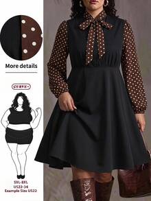 SHEIN CURVE+ Plus Size Solid Color Diamond Pattern Hooded Far Infrared Padded Coat, Christmas - Black - View 1