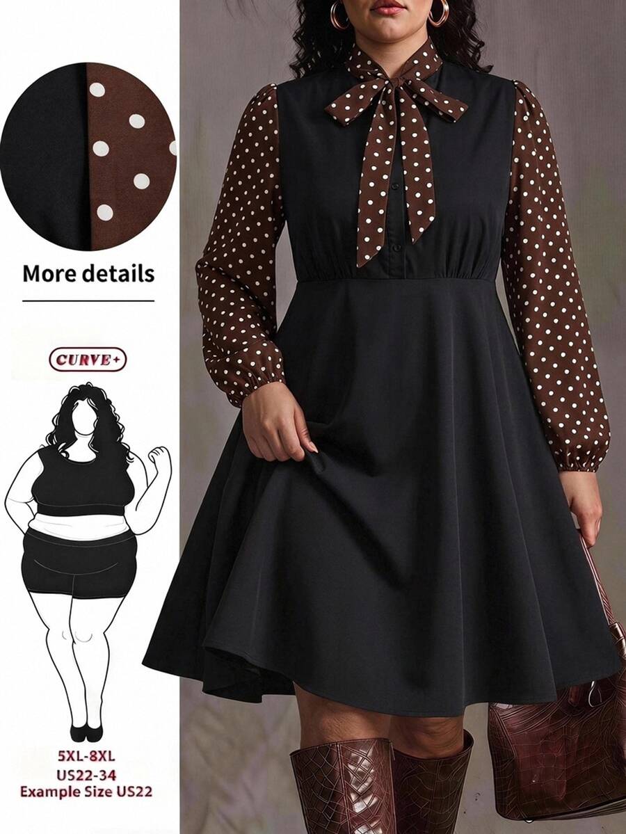 SHEIN CURVE+ Plus Size Solid Color Diamond Pattern Hooded Far Infrared Padded Coat, Christmas - Black - View 1