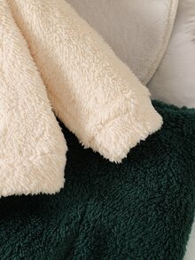 SHEIN 新生兒秋冬新款可愛恐龍刺繡長袖衛衣與純色抓絨褲2件套，圓領衛衣時尚簡約，上衣恐龍刺繡與褲子配色相配，適合戶外與日常活動 - 綠色 - 查看 7
