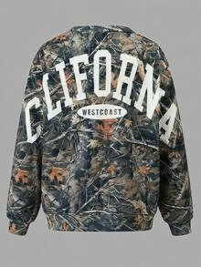Sudadera holgada de unicolor casual para niños preadolescentes, otoño - Multicolor - Ver 2