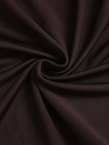 Sweetra Summer Fashion Design New Dark Brown Cowl Neck Asymmetrical Shoulder Or Off Shoulder Mesh Ruched Slimming 2 In 1 Women's Dress Party Night Out Sexy - Brown - View 7