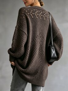 SHEIN Women Sweaters - Brown - View 2