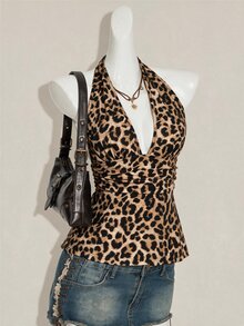 SHEIN ICON 萬聖節女性掛脖露背黑色娃娃裝背心 - 彩色 - 查看 7