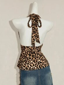 SHEIN ICON 萬聖節女性掛脖露背黑色娃娃裝背心 - 彩色 - 查看 2