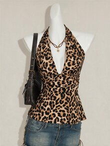 SHEIN ICON 萬聖節女性掛脖露背黑色娃娃裝背心 - 彩色 - 查看 12