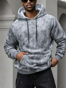 Men's All-Season Fashion Printed Casual Outdoor Sports Sweatshirt - Light Grey - View 6