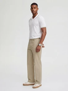 TekDrob Water Repellent & UV Protection Pants With Straight Fit And SmartPhone Pocket - Khaki - View 6