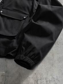 AXEPEAK Men's Autumn Fashion Versatile Jacket - Black - View 5