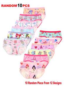 SHEIN Girls' Cartoon Rabbit Pattern Triangle Panties Young Girl' Underwear First Birthday Baby Pink White Baby Blue Orange Blue Baby Winter - Multicolor - View 7