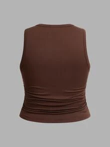SHEIN CURVE+ 3pcs Plus Size Solid Color Casual Round Neck Camisole Tank Top Set All, Fall Winter 2026 22W - Multicolor - View 10